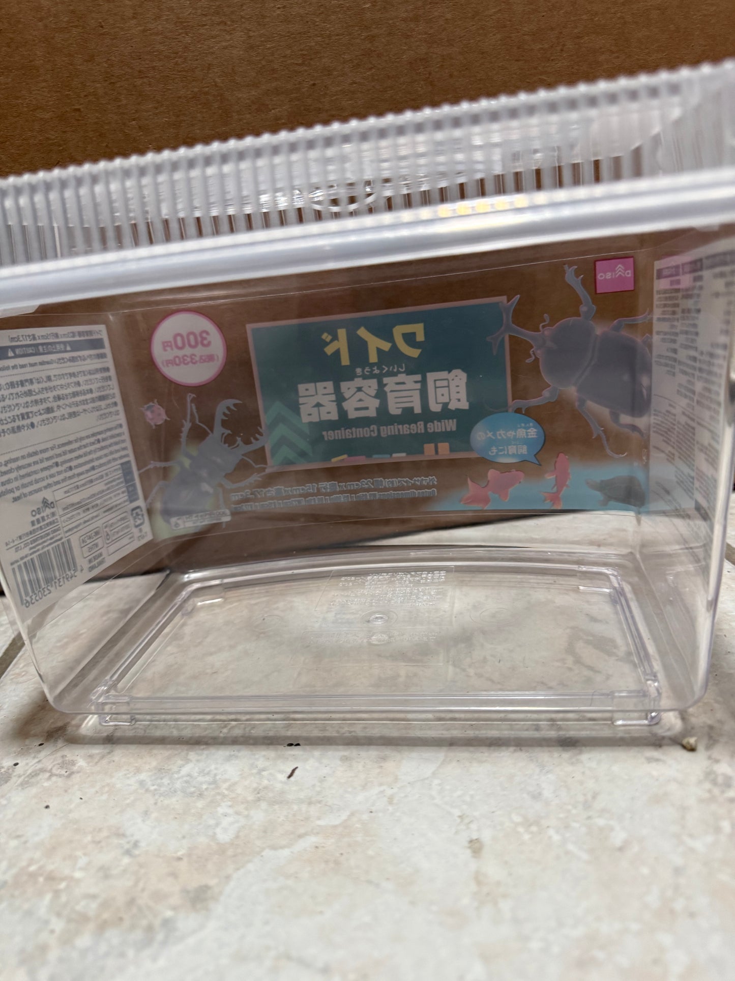 Beetle/Larvae Insect Keeping Case Rearing Breeding Container 23cm x 15cm x 17.3 cm